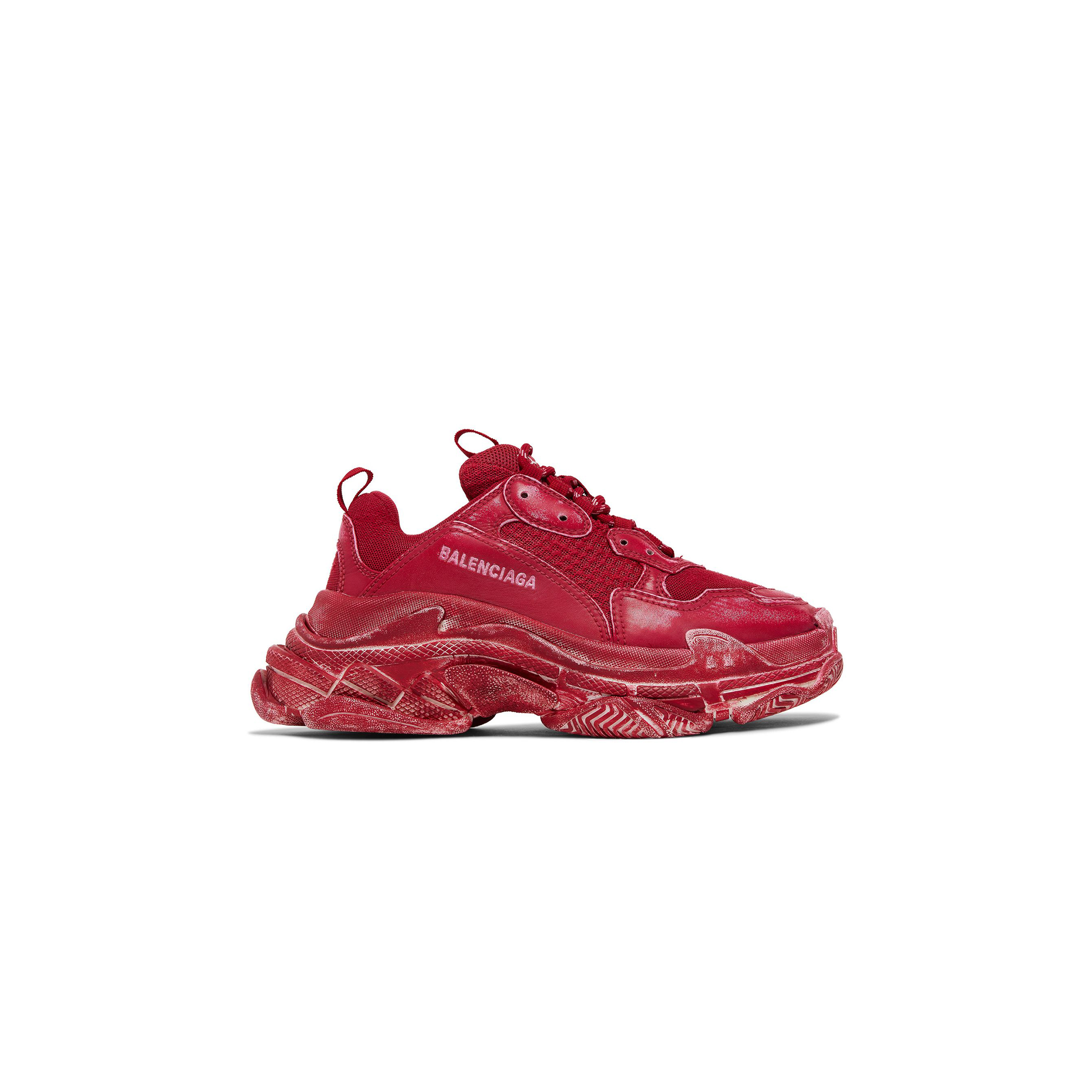 BALENCIAGA WMNS TRIPLE S SNEAKER DARK RED 524039W3CN36000